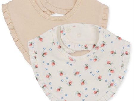 Konges Sløjd Brise Dé Été White Nouvelle Peach Basic 2-Pack Bib Frill Online Hot Sale