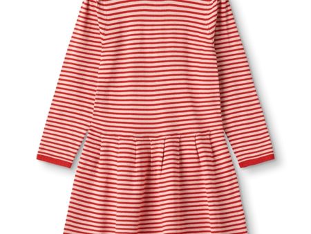 Fliink Cradle Pink W. Red Stripes Favo Peplum Dress Cheap