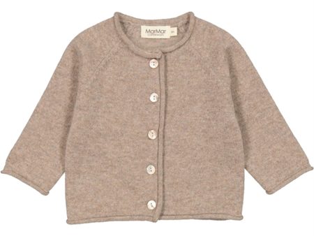 MarMar Linseed Melange Cashmere Tamla Knit Cardigan For Sale