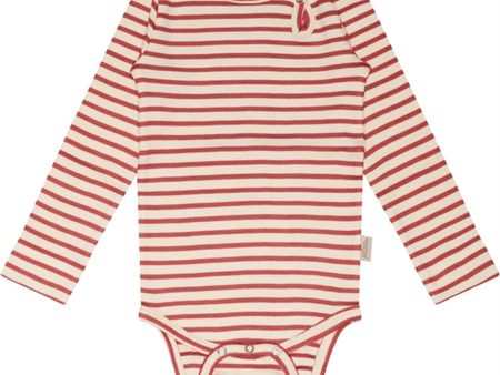 Petit Piao® Berry Dust Off White Body Modal Striped on Sale