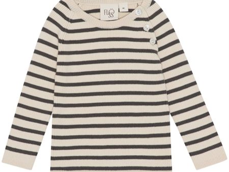 Flöss Flye Knitted sweater Noir Warm cotton Online