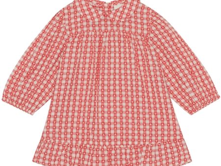 Flöss Ally Dress Heart Gingham Sale