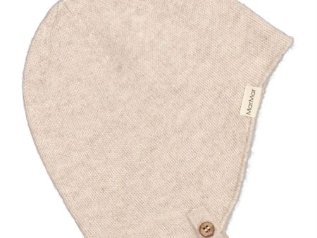 MarMar Sand Melange Cashmere Aly Baby Hat For Sale