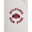 Tommy Hilfiger Crest Varsity Sweatpants New Light Grey Heather Online Hot Sale