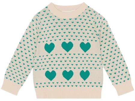 Flöss Zoe Knitted Sweater Leaf Green For Cheap