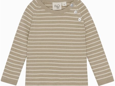 Flöss Flye Knitted sweater Sand Online now