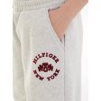 Tommy Hilfiger Crest Varsity Sweatpants New Light Grey Heather Online Hot Sale