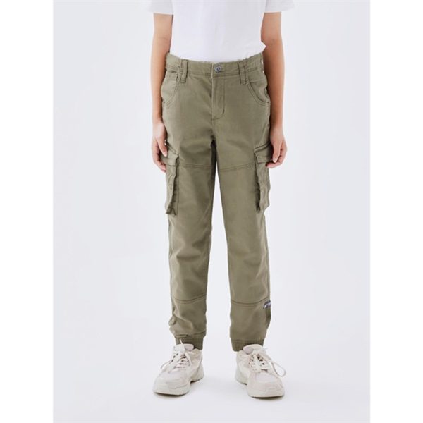 Name it Deep Lichen Green Ryan Cargo Twill Pants Noos on Sale