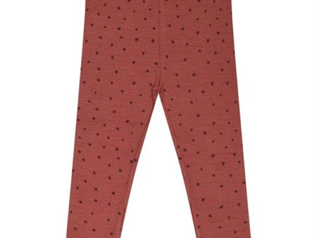 Petit Piao® Berry Dust Dark Red Leggings Modal Dot For Cheap