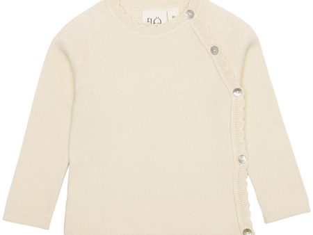 Flöss Kaya Sweater Soft white Online now