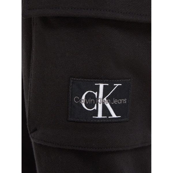 Calvin Klein Badge Cargo Sweatpant Ck Black Hot on Sale