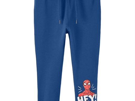 Name it True Blue Svende Spiderman Sweatpants For Cheap