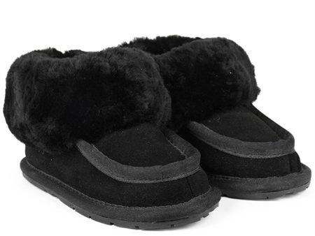 Angulus Lamb Wool Indoor Shoes Black Sale