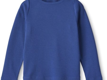 Fliink Mazerine Blue Kenna Ls Blouse For Sale