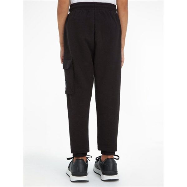 Calvin Klein Badge Cargo Sweatpant Ck Black Hot on Sale