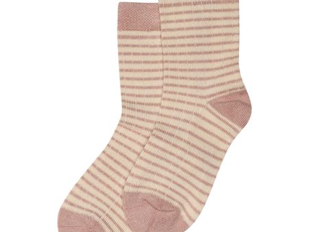 minipop® Rose Offwhite Bamboo Socks Thin Stripe Noos Sale