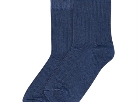 MiniPop® Denim Blue Bamboo Socks Hot on Sale