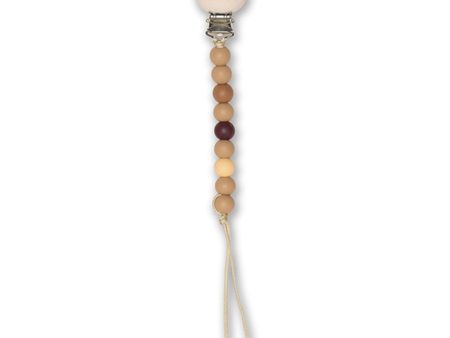 That s Mine Simply Taupe Abel Pacifier Strap Online Sale