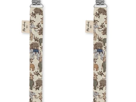 Konges Sløjd Pacifier Strap 2-pack Safari on Sale