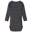 Name it Blue Graphite Stripes Wang Wool Needle Body Noos Fashion