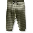 Wheat Dark Green Stripe Soft Sweatpants Leo Discount