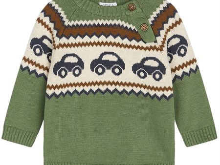 Hust & Claire Baby Elm Green Palle Knit Sweater Cheap