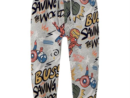 Name it Grey Melange Aage Avengers Sweatpants Discount