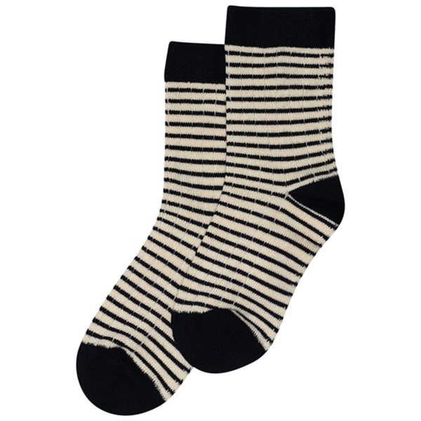 minipop® Navy Offwhite Bamboo Socks Thin Stripe Noos Online Sale