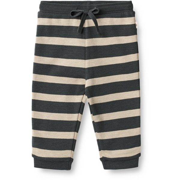 Wheat Dark Stripe Soft Sweatpants Leo Online Hot Sale