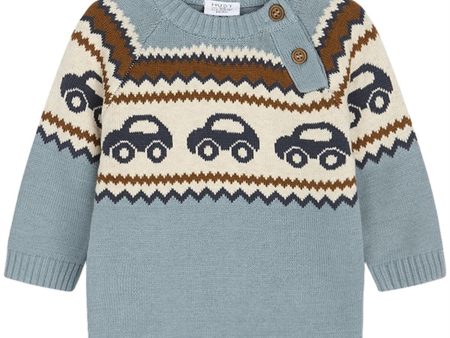 Hust & Claire Baby Iron Blue Palle Knit Sweater Cheap