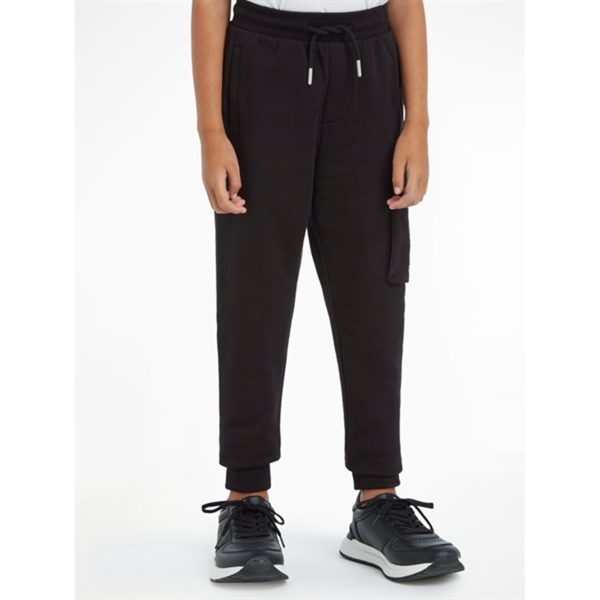 Calvin Klein Badge Cargo Sweatpant Ck Black Hot on Sale