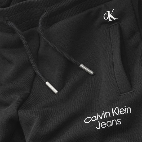 Calvin Klein Ckj Stack Logo Sweatpants Ck Black For Sale