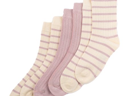 MiniPop® Rose Bamboo Socks 3 Stk. Noos Online now