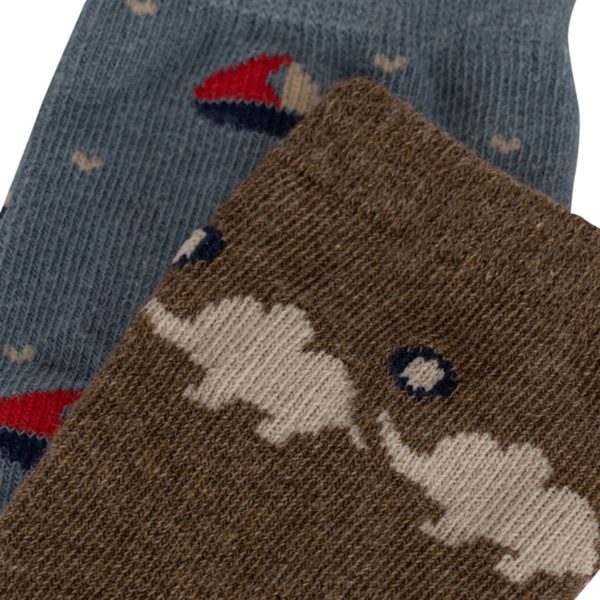 Konges Sløjd Elephant Boat 2-Pack Lapis Socks Supply