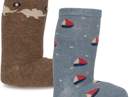 Konges Sløjd Elephant Boat 2-Pack Lapis Socks Supply