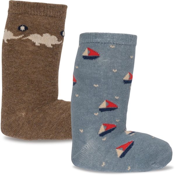 Konges Sløjd Elephant Boat 2-Pack Lapis Socks Supply