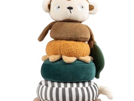 Sebra Stacking & Tilting Toy Maci the Monkey Brown Online Sale