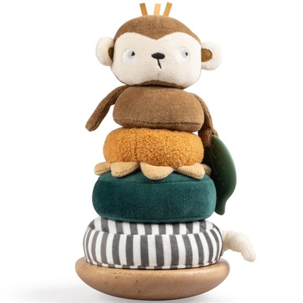 Sebra Stacking & Tilting Toy Maci the Monkey Brown Online Sale