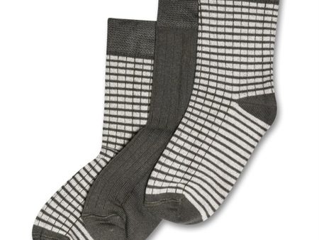 MiniPop® Olive Green Bamboo Socks 3 Pack Noos For Cheap