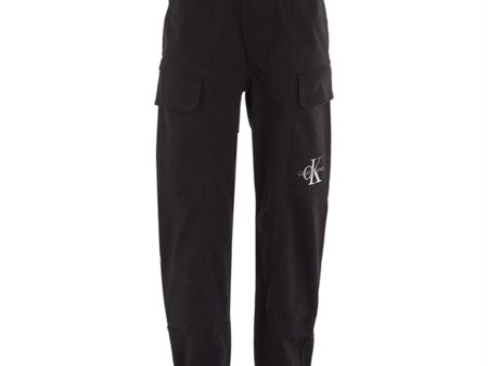 Calvin Klein Sateen Cargo Sweatpants Ck Black Supply