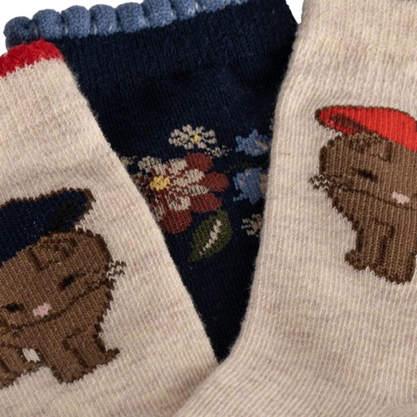 Konges Sløjd Cat Flower 2-Pack Lapis Socks Discount