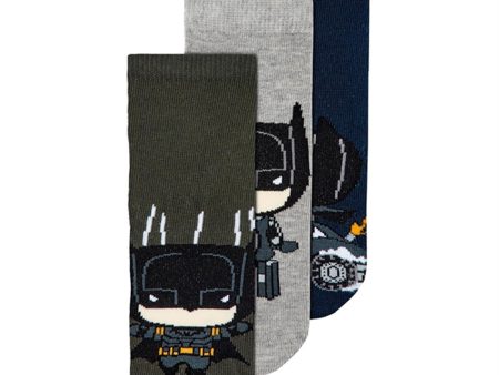 Name it Dark Sapphire Jolton Batman Socks 3-pack Online now